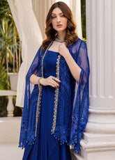 Maria B Embroidered Chiffon 3 Piece Unstitched Suit MB25C D-03